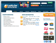 Tablet Screenshot of luckyjar.com
